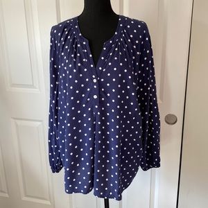 Old Navy polka dot blouse. Size XL